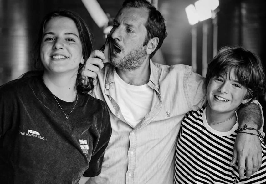 Дети Надежды Михалковой снялись с отцом Резо Гигинеишвили