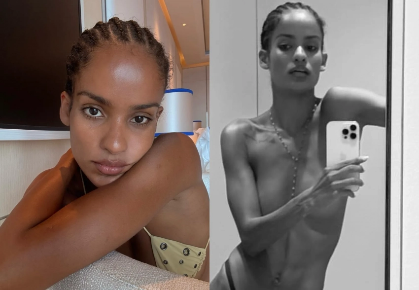 Девушка Венсана Касселя отдыхает в бикини на яхте в Италии