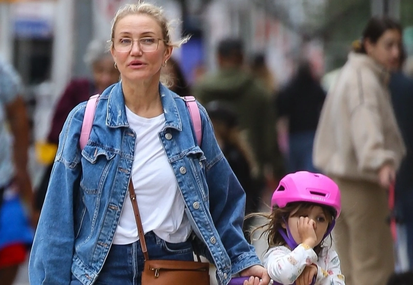 Кэмерон Диас впервые за долгое время засняли с дочерью