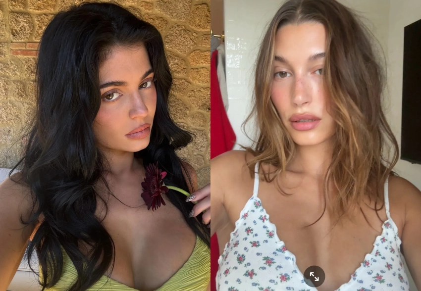 Кайли Дженнер и Хейли Бибер повторили фото девятилетней давности