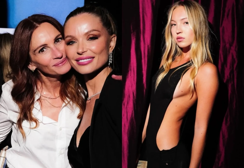 Джулия Робертс, Ленни Кравиц, Лила Мосс, Machine Gun Kelly и бойфренд Елены Перминовой на вечеринке в Нью-Йорке