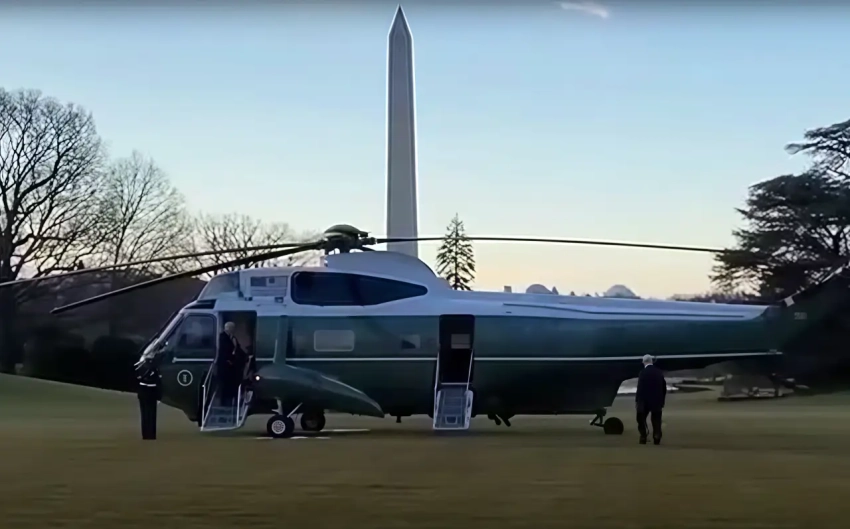 Мужчина с лазерной указкой пытался ослепить пилота вертолета с Трампом на борту