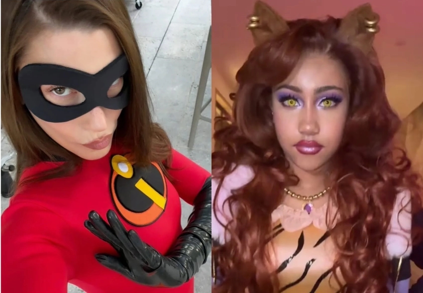 Хэллоуин-2025: как и в чём Хейли Бибер, Мадонна и дочь Канье Уэста отметили праздник