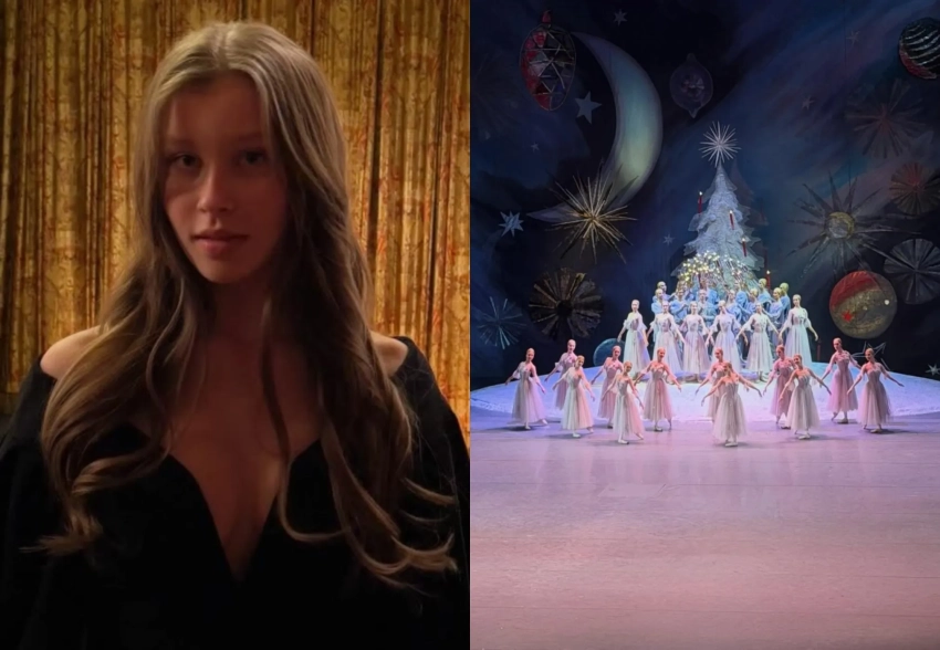 Анна Пересильд посетила "Щелкунчика" в Большом театре