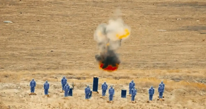 Турция показала налёт роя дронов KARGU на условное отделение пехоты