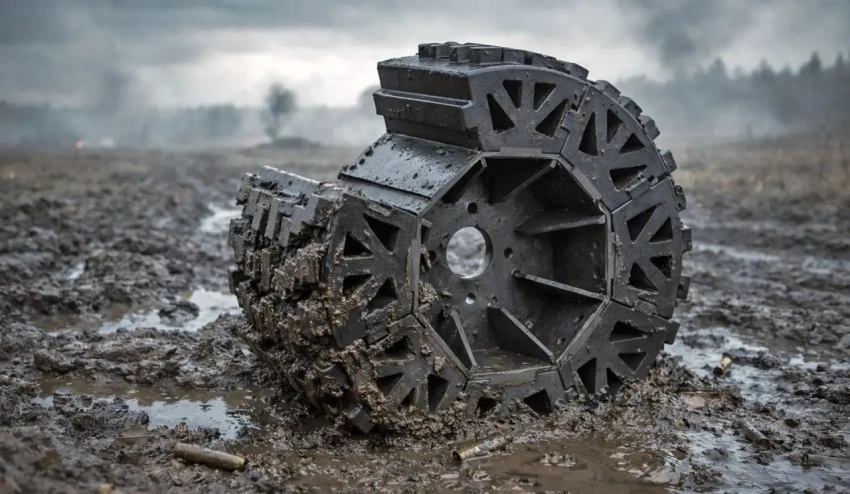 ВСУ начали получать сегментированные колёса для боевых машин