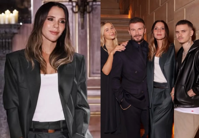 Дэвид Бекхэм с младшими детьми поддержал жену Викторию Бекхэм на показе её новой коллекции на фоне отчуждения старшего сына