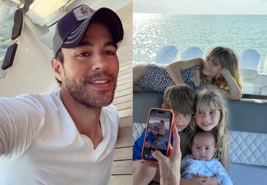 "Папина копия". Энрике Иглесиас показал подросшего младшего ребёнка от Анны Курниковой