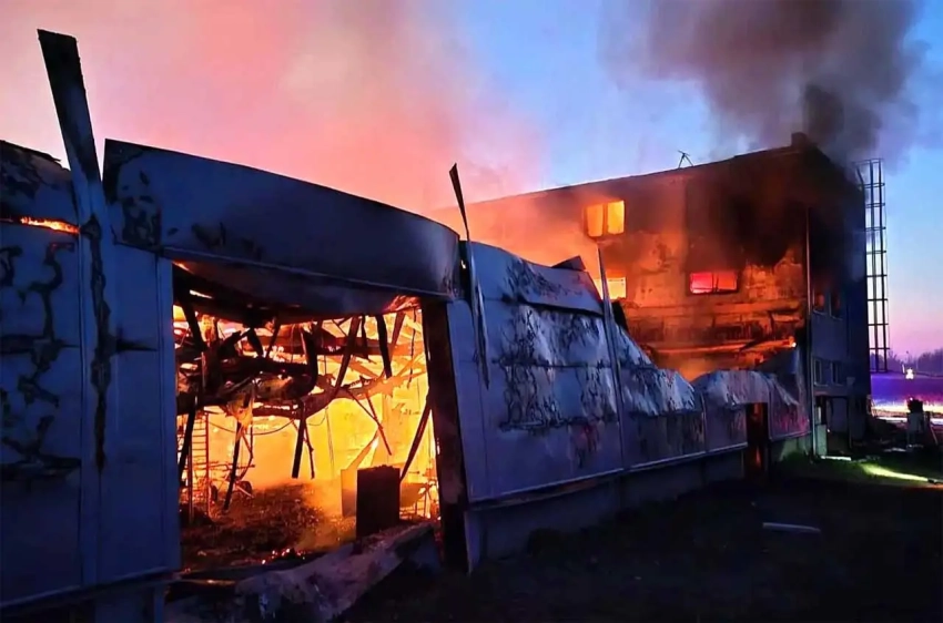 В чешском Пардубице «подпольщики» сожгли завод по производству БПЛА